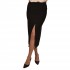 MyT Skirt With Slit-Black