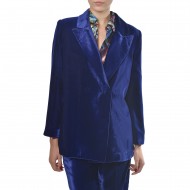 MyT Velvet Classy Blazer-Ink