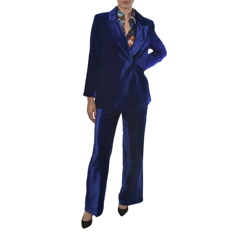 MyT Velvet Classy Blazer-Ink