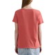 Replay T-Shirt V Neck Cherish You Print-Coral