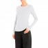 Replay T-Shirt Long Sleeve Rib-Natural White