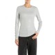 Replay T-Shirt Shiny Effect Long Sleeved-Ice Replay T-Shirt Shiny Effect Long Sleeved-Ice