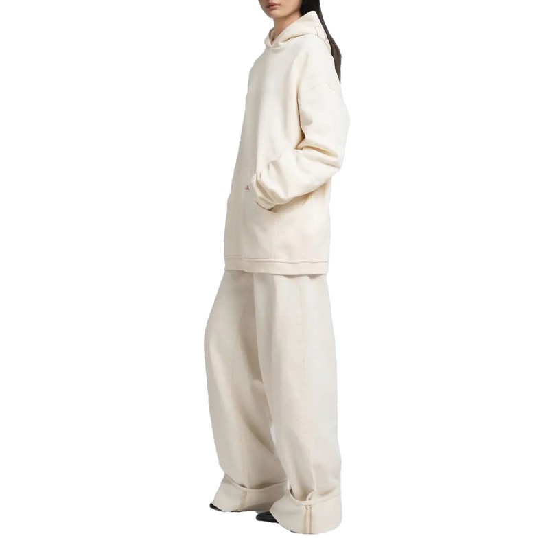 Replay Hoody With Embroidery-Winter White Replay Hoody With Embroidery-Winter White