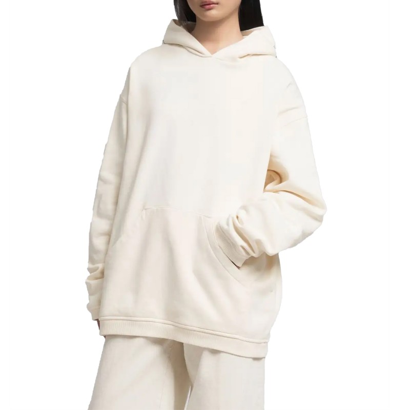 Replay Hoody With Embroidery-Winter White Replay Hoody With Embroidery-Winter White