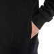 Replay Lurex Hoodie Sweatshirt With Sequins Logo-Black