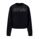 Guess Rhinestones Front Logo Scuba Sweatshirt-Black