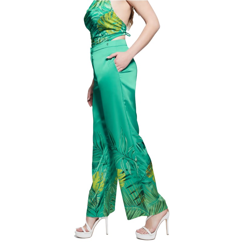 Guess Pants Brisilda Wide-Swamp Waters