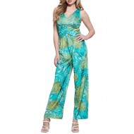 Guess Poplia Slim Fit Jumpsuit-Swamp Waters