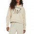Guess Rhinestone Hoodie Sweater-Light Beige