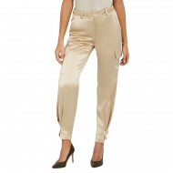 Guess Satin Cargo Pant-Beige