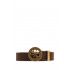 Guess Belt Buckle 4G Leather-Brown