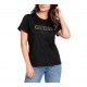 Guess T-Shirt Leopard Lurex Logo-Black
