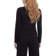 Guess T-Shirt Long Sleeve V Neck-Black