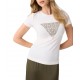 Guess T-Shirt Oval Print Triangle-Cream Guess T-Shirt Oval Print Triangle-Cream