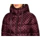 Guess New Daisy Puffer Jacket Crop Logo-Bordeaux