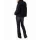 Guess New Daisy Puffer Jacket Crop Logo-Black