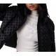 Guess New Daisy Puffer Jacket Crop Logo-Black