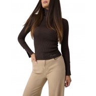 Guess Ellie Sweater Turtleneck-Brown