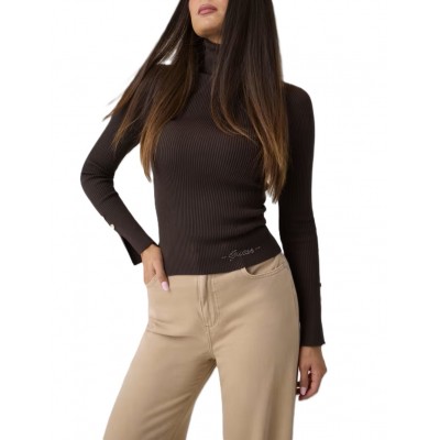 Guess Ellie Sweater Turtleneck-Brown