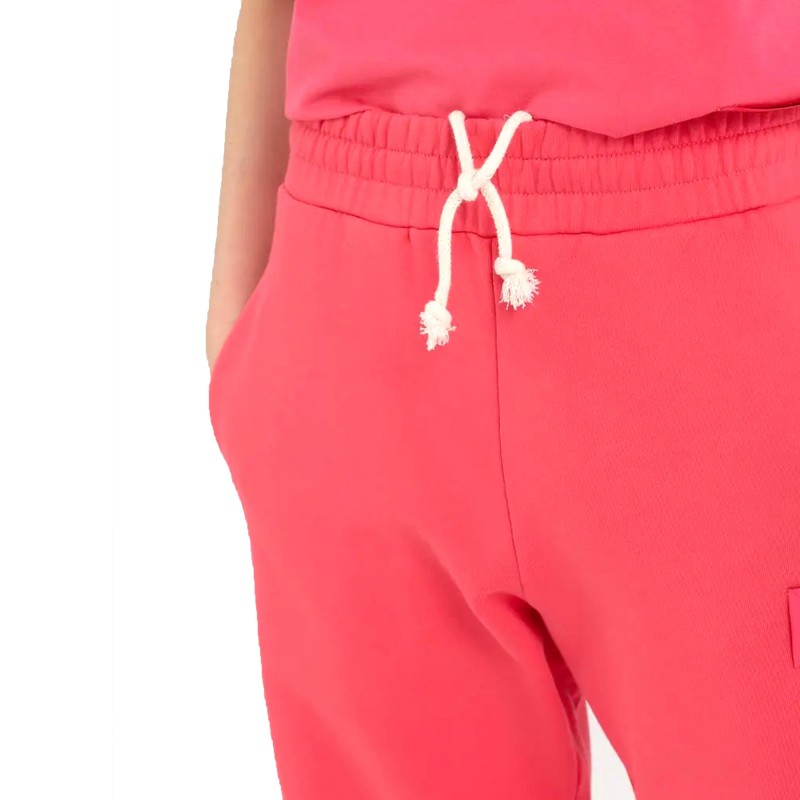 Replay Straight Fit Jogger Trousers With Print-Hibiscus