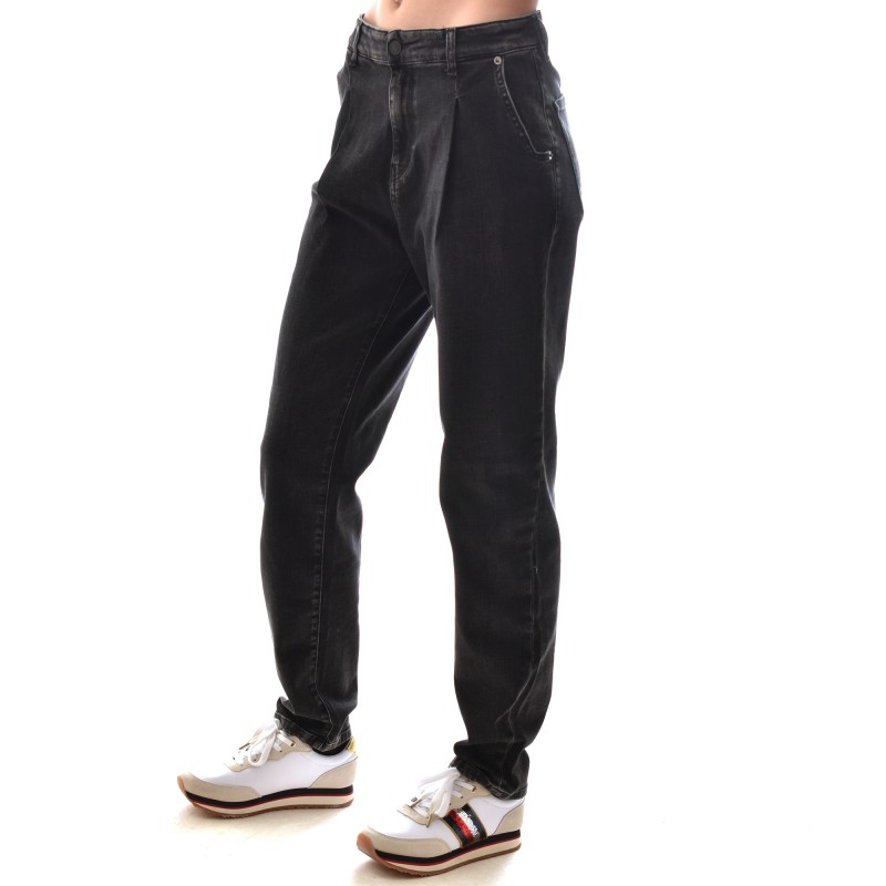 Replay Joans Tapered Fit Jeans-Black