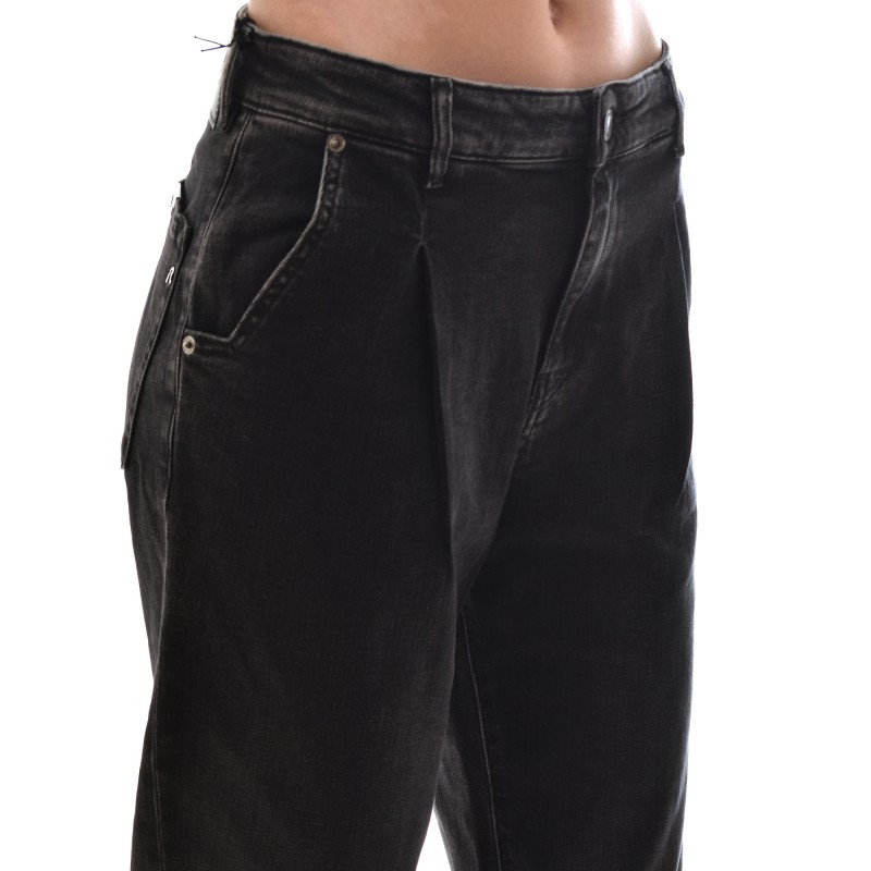 Replay Joans Tapered Fit Jeans-Black