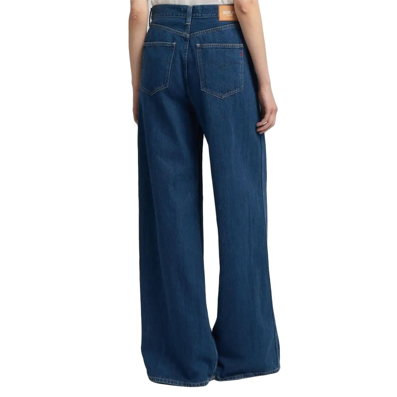 Replay Jeans Wide Leg-Dark Blue