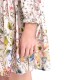 Replay Short Frilled Dress With All-Over Pattern-Sand/Multicolor