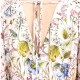 Replay Short Frilled Dress With All-Over Pattern-Sand/Multicolor