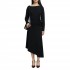 Replay Dress Midi Asymmetrical-Black