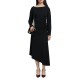 Replay Dress Midi Asymmetrical-Black Replay Dress Midi Asymmetrical-Black