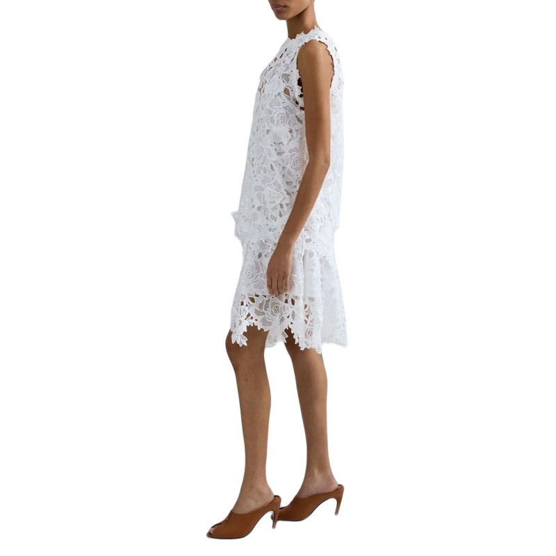 Replay Dress Short Macrame-Winter White