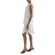 Replay Dress Short Macrame-Winter White