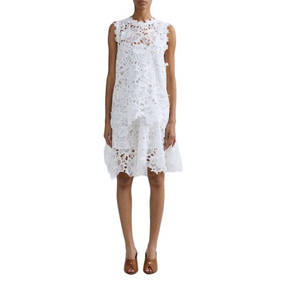 Replay Dress Short Macrame-Winter White