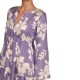 Replay Short Frilled Dress In Viscose Fabric-Purple/White