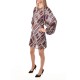 Replay Mini Dress With Pattern All-Over-Multicolor Replay Mini Dress With Pattern All-Over-Multicolor