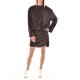 Replay Velvet Midi Dress With Logo All-Over Replay Velvet Midi Dress With Logo All-Over