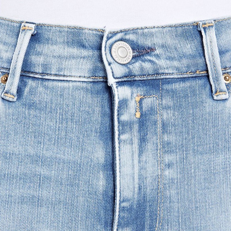 Replay Super Slim High Waist Jeans-Light Blue