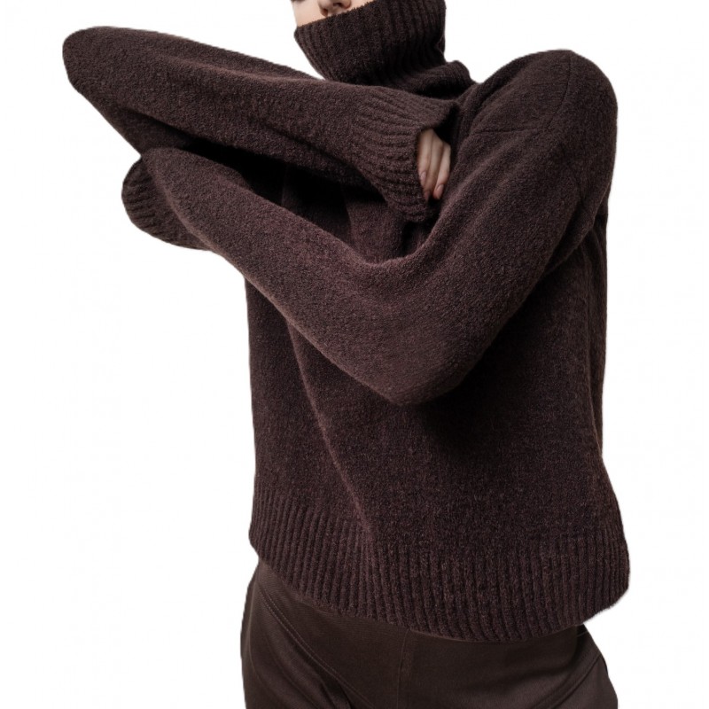 Lotus Eaters Sweater Turtleneck-Dark Brown Lotus Eaters Sweater Turtleneck-Dark Brown
