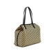 Guess Vikki II Shopper Bag Rafia Pochette-Black/Natural