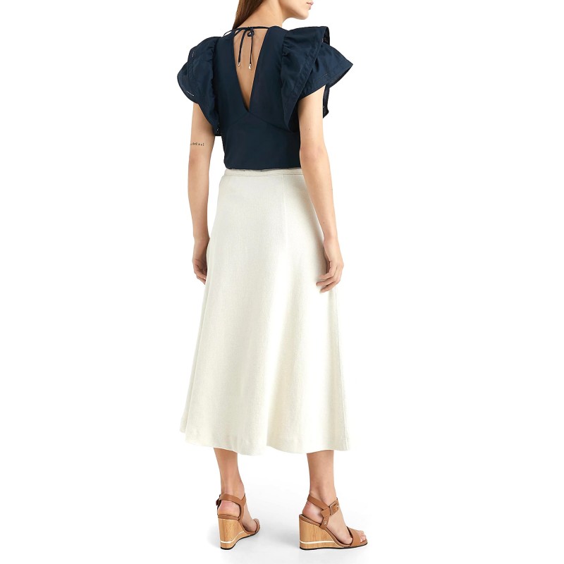 Tommy Hilfiger Button High Rise Denim Skirt-Nola Tommy Hilfiger Button High Rise Denim Skirt-Nola