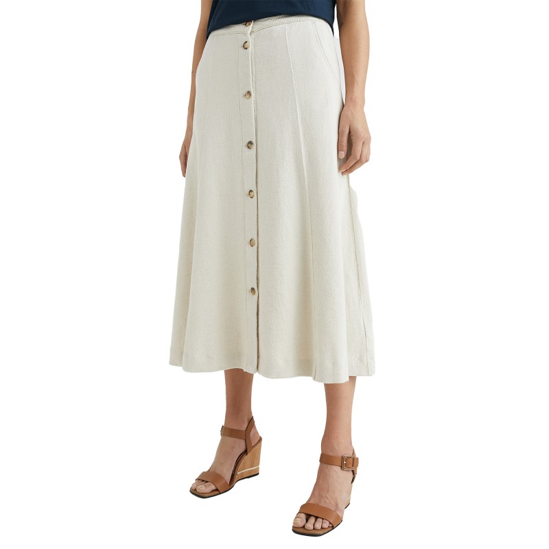 Tommy Hilfiger Button High Rise Denim Skirt-Nola Tommy Hilfiger Button High Rise Denim Skirt-Nola