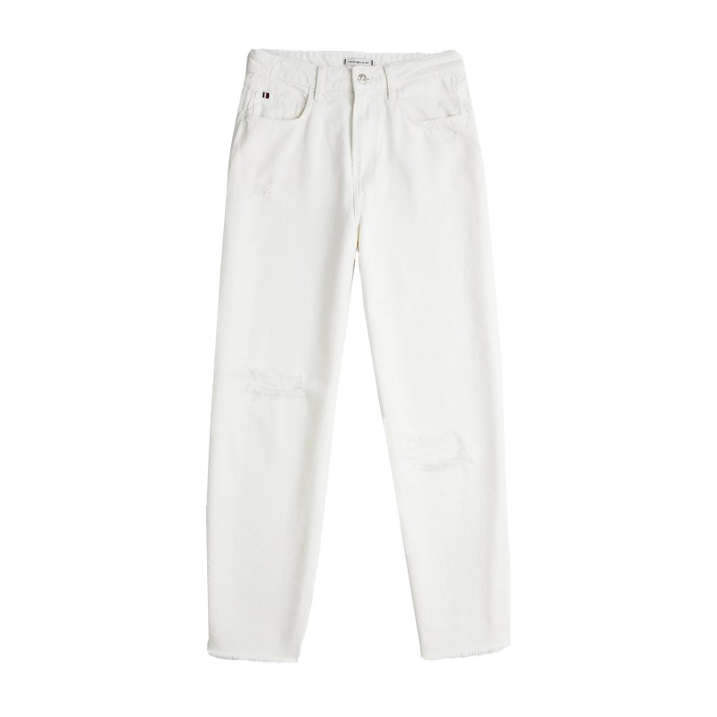 Tommy Hilfiger Ballon High Waist Trousers-Bright White Tommy Hilfiger Ballon High Waist Trousers-Bright White