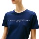 Tommy Hilfiger T-Shirt Regular Fit Corp Logo Crewneck-Dark Night Navy