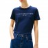 Tommy Hilfiger T-Shirt Regular Fit Corp Logo Crewneck-Dark Night Navy