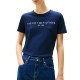 Tommy Hilfiger T-Shirt Regular Fit Corp Logo Crewneck-Dark Night Navy