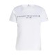 Tommy Hilfiger Regular Fit Corp Logo Crewneck T-Shirt-TH Optic White