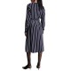 Tommy Hilfiger Argile Stripe Midi Shirt Dress-Argyle STP/Desert Sky