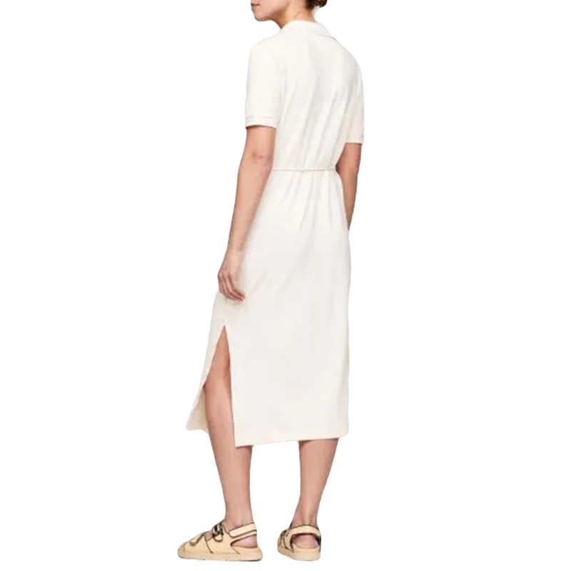 Tommy Hilfiger Open Placket Lyocell Polo Dress-Calico