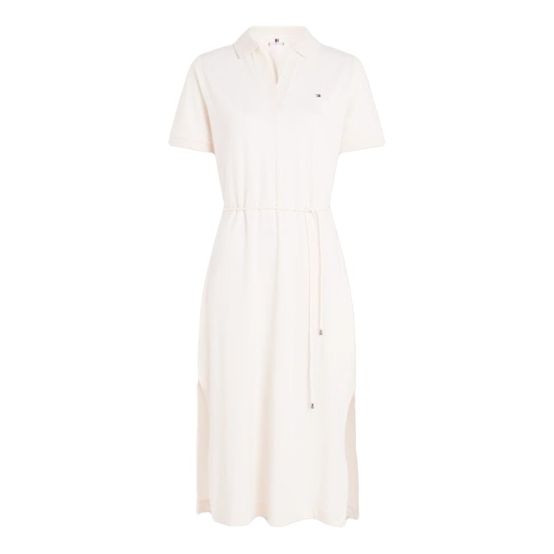 Tommy Hilfiger Open Placket Lyocell Polo Dress-Calico